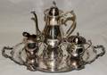 122386 SILVER PLATE ROGERS COFFEE SERVICE 4 PCS
