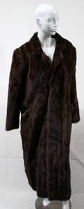 122395 GENTLEMENS GREEK MINK FUR COAT LARGE SIZE