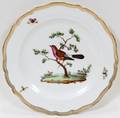 121521 MEISSEN STYLE HAND PAINTED PORCELAIN PLATE