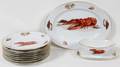 121519 JOSEF KUBA BAVARIAN PORCELAIN LOBSTER SET