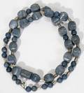 030398 BLUE SPONGE CORAL NECKLACE L 32