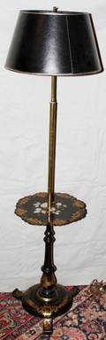 030379 VICTORIAN TIERED FLOOR LAMP MID 19TH C H 60