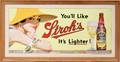 021498 STROHS BEER ADVERTISING PICTURE 19 X 38