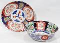 021476 JAPANESE IMARI BOWL  PLATE DIA 9