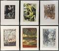 012414 ALBERT URBAN GROUP OF SIX COLOR SERIGRAPHS