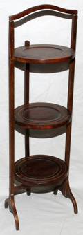 MAHOGANY MUFFIN STAND H 35