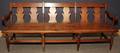 STICKLEY CHERRY AND PINE DEACONS BENCH C1920