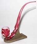 NAILSEA STYLE GLASS PIPE L 14 ON STAND