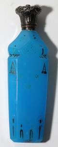 VICTORIAN OPALINE GLASS SCENT BOTTLE H 5