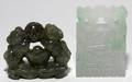 CHINESE JADE CARVINGS TWO H 2