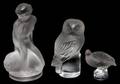 122435 LALIQUE OWL NUDE  QUAIL 3 H 2  4 34