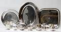 121548 SILVERPLATE TRAYS BOWLS CREAMERS  SUGARS
