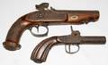 031555 ANTIQUE PERCUSSION PISTOLS TWO L 7  9