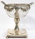 031538 SILVER COMPOTE CRYSTAL INSERT BY GCN C 1900