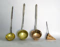 Four brass and copper utensils