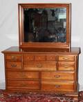 022470 CHERRY DRESSER WITH MIRROR H 35 L 58