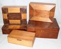 022466 THREE WOOD DOCUMENT BOXES