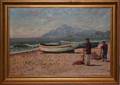 020468 ROSSI ITALY OIL ON CANVAS 19 X 27 COASTAL
