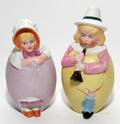 GERMAN BISQUE EASTER EGG CHILDREN C 1900