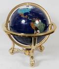 GEM STONE GLOBE OF WORLD H 19 DIA 18