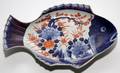 JAPANESE IMARI PORCELAIN FISHFORM PLATTER 19TH C L