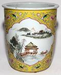 CHINESE PORCELAIN JARDINIRE C 1900 H 10 12 DIA 9