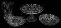 PRESSED GLASS GROUPING FOUR H 2  9