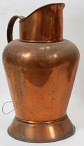 012481 SAILING SHIP COPPER WATER PITCHER H 15