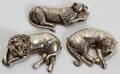 012467 CAROL FELLY SILVER BROOCHES THREE
