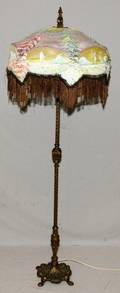 121575 PATINATED METAL FLOOR LAMP H 66
