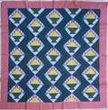 Pieced flower basket quilt