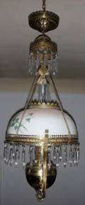 021553 VICTORIAN STYLE HANGING LAMP GLASS SHADE