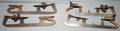 020488 ANTIQUE CRAMPON ICE SKATES C1900 2 PAIR L 9