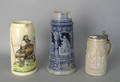 Three German steins