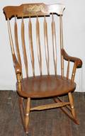 011588 HITCHCOCK OF CONNECTICUT CHERRY ROCKING CHAIR