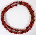 RED SPONGE CORAL NECKLACE CLIP  LOOP 1 L 37