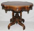 122516 VICTORIAN STYLE WALNUT TABLE 20TH C H 29