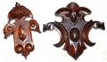 121617 WALNUT ARCHITECTURAL DETAILS TWO PIECES