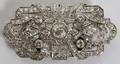 021027 PLATINUM  DIAMOND BROOCH L 2