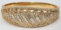 012041 APPROX 45 CT DIAMOND AND YELLOW GOLD BRACELET