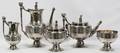 011012 GORHAM OLD SILVER TEA  COFFEE SET C 1865