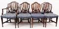 Set of 8 Hepplewhite Style Sheild Back Side Chairs