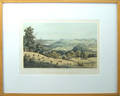 Beyer lithograph titled View From Little Sewell Mountain