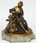 AFTER ETIENNEMAURICE FALCONET BRONZE SCULPTURE