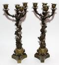 FRENCH BRONZE FOURLIGHT CANDELABRA 19TH C
