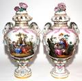 KPMROYAL PORCELAIN PORCELAIN COVERED URNS