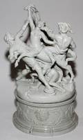 CONTINENTAL PORCELAIN FIGURAL GROUP RAPE OF