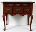 012023 QUEEN ANNE MAHOGANY LOWBOY 19TH C H 31