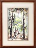 012004 CHARLES BURCHFIELD WATERCOLOR  CRAYON