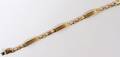 010035 ITALIAN 14KT TRI COLOR GOLD BRACELET
